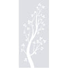 Blooming Tree  8mm Clear Glass - Obscure Printed Design - Single Evokit Glass Pocket Door