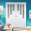 Alexander Lightly Grained Internal PVC Door Pair - Glass Options