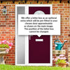Cottage Style Alfetta 2 Composite Front Door Set with Single Side Screen - Pusan Glass - Shown in Purple Violet