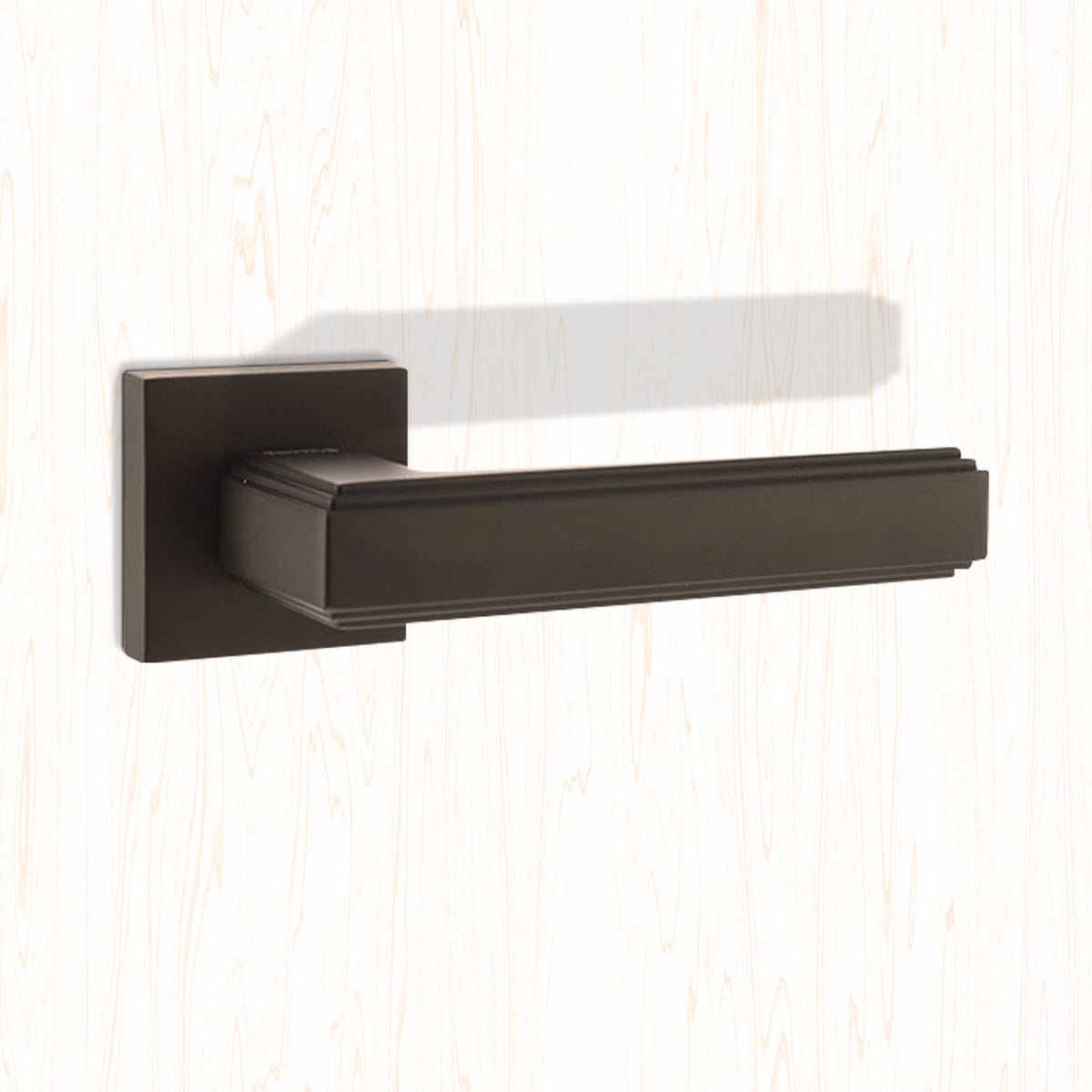 Forme Alila Designer Lever on Minimal Square Rose - Urban Dark Bronze