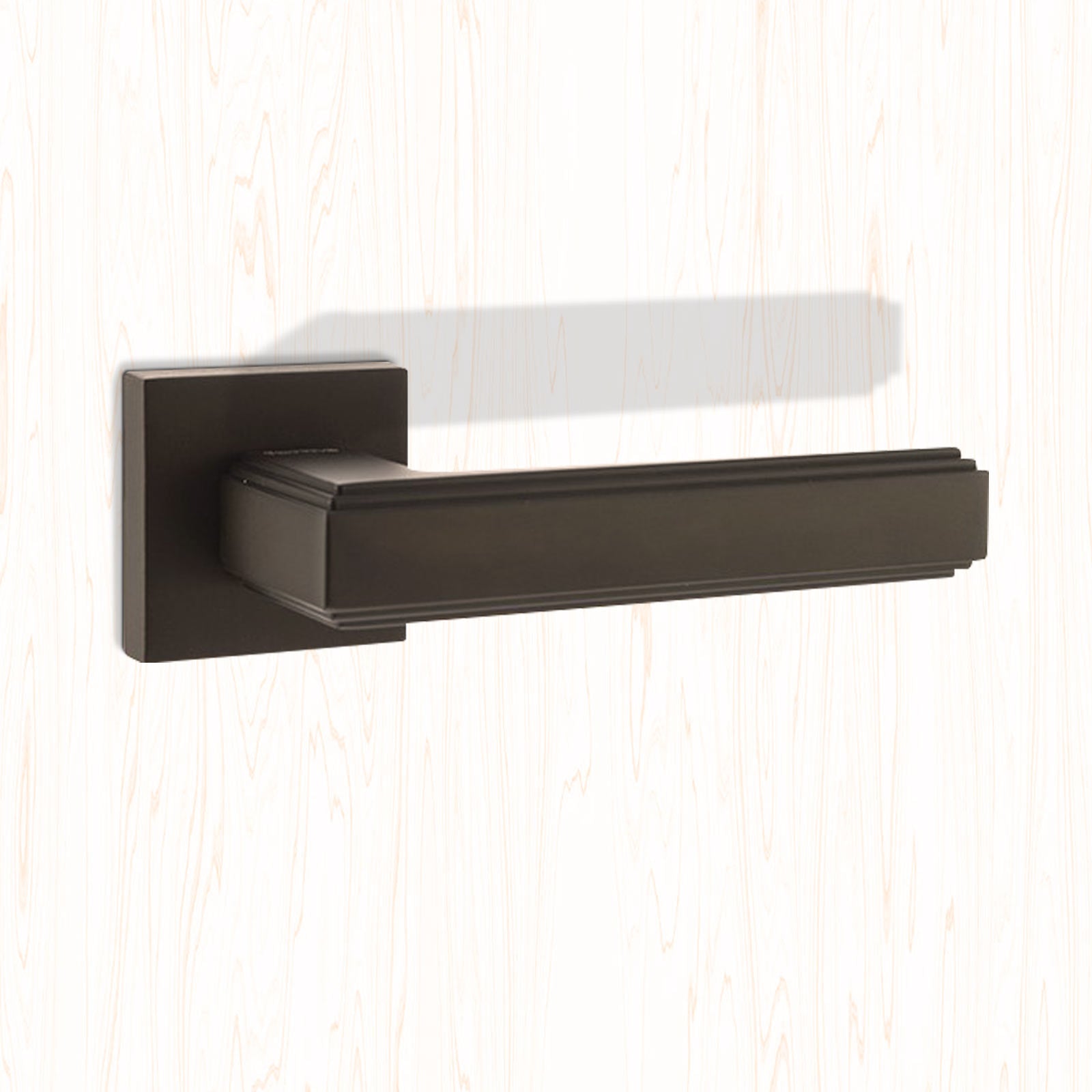 Forme Alila Designer Lever on Minimal Square Rose - Urban Dark Bronze