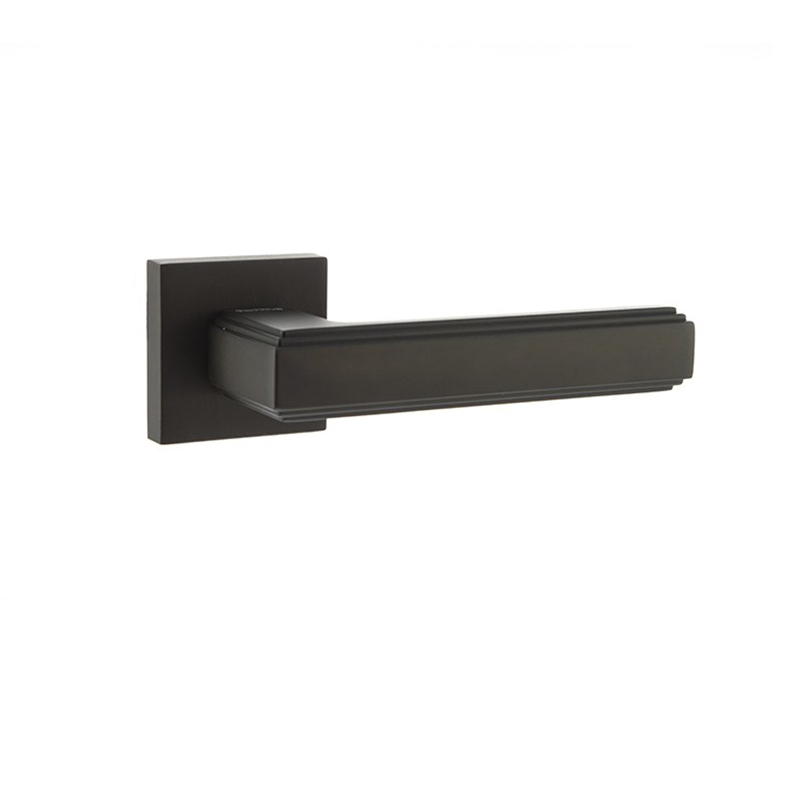 Forme Alila Designer Lever on Minimal Square Rose - Urban Dark Bronze