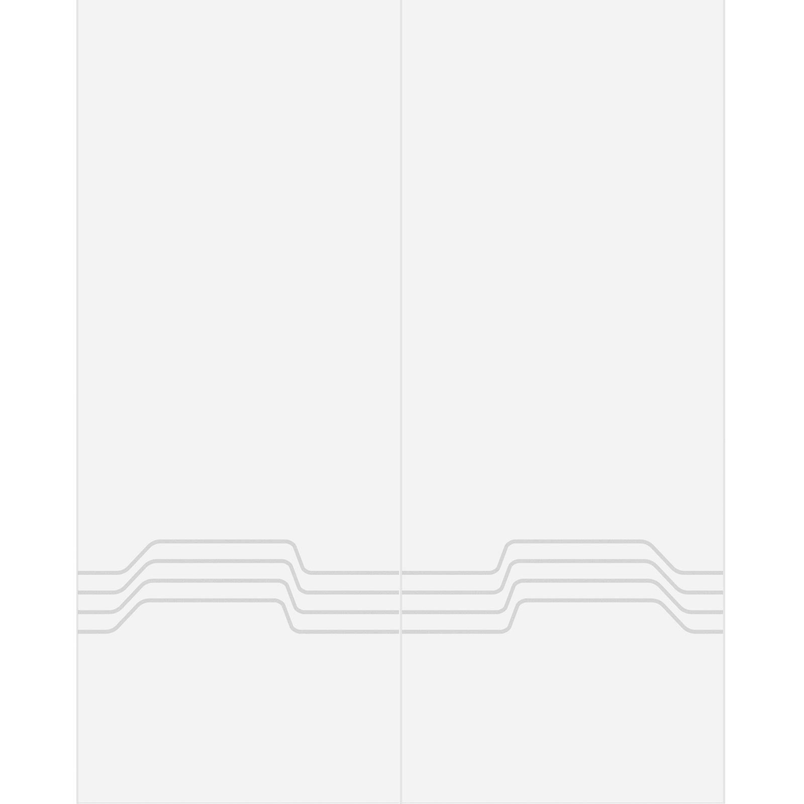 Double Glass Sliding Door - Allanton 8mm Obscure Glass - Obscure Printed Design - Planeo 60 Pro Kit
