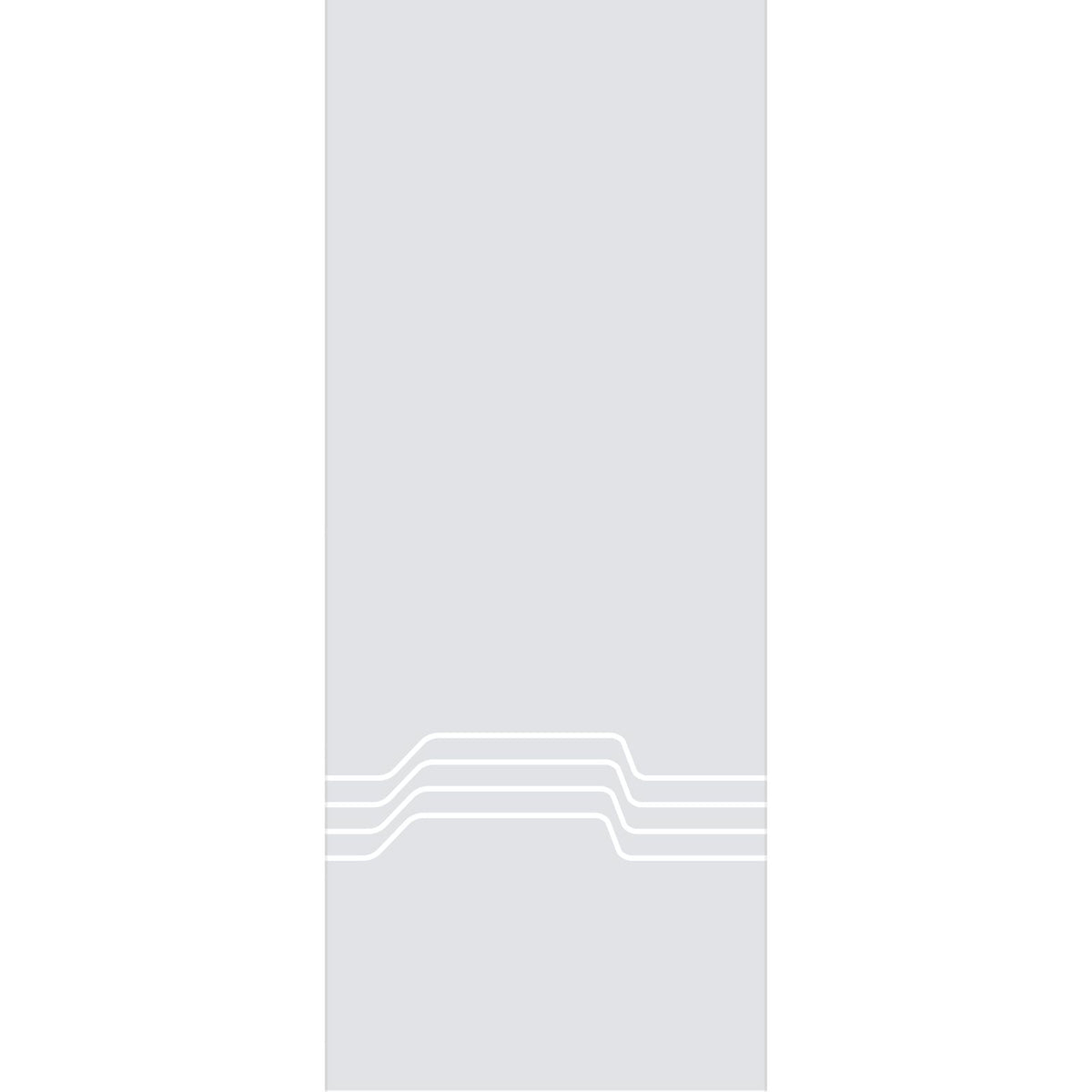 Single Glass Sliding Door - Allanton 8mm Clear Glass - Obscure Printed Design - Planeo 60 Pro Kit