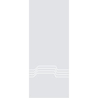 Single Glass Sliding Door - Allanton 8mm Clear Glass - Obscure Printed Design - Planeo 60 Pro Kit