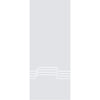 Allanton 8mm Clear Glass - Obscure Printed Design - Double Evokit Pocket Door