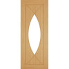 Bespoke Amalfi Oak Internal Door - Clear Glass - Prefinished