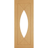 Bespoke Amalfi Oak Internal Door - Clear Glass - Prefinished