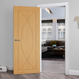Image: Bespoke Amalfi Oak Internal Door - Prefinished