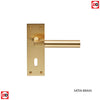 Amiata Lever on Backplate Lock 57mm - 6 Finishes (Pair)