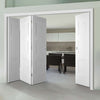 Four Folding Doors & Frame Kit - Amsterdam 3 Panel 3+1 - White Primed