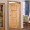 Fire Door, Amsterdam 3 Panel Oak - 1/2 Hour Fire Rated - Prefinished