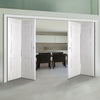 Four Folding Doors & Frame Kit - Amsterdam 3 Panel 2+2 - White Primed
