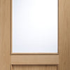 Bespoke Andria Oak 1L Glazed Door Pair