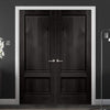 Prefinished Bespoke Andria Oak Door Pair - Raised Mouldings - Choose Your Colour