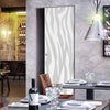 Zebra Animal Print 8mm Obscure Glass - Obscure Printed Design - Single Absolute Pocket Door