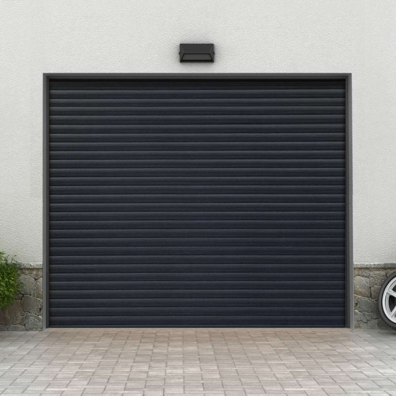 Gliderol Electric Insulated Roller Garage Door from 1900 to 5320mm Wide - Laminated Woodgrain Anthracite