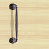 Antique Black Ludlow LF5266 Offset Pull Handle on Rose - Size 242mm