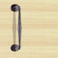 Antique Black Ludlow LF5266 Offset Pull Handle on Rose - Size 242mm