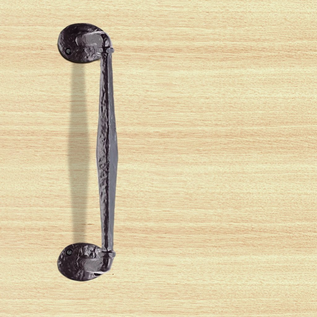 Antique Black Ludlow LF5266 Offset Pull Handle on Rose - Size 242mm