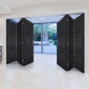 Six Folding Doors & Frame Kit - Antwerp 3 Panel 3+3 - Black Primed
