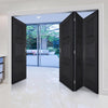 Four Folding Doors & Frame Kit - Antwerp 3 Panel 3+1 - Black Primed