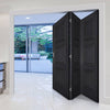 Three Folding Doors & Frame Kit - Antwerp 3 Panel 3+0 - Black Primed