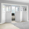 Bespoke Thrufold DX 1930's White Primed Glazed Folding 3+2 Door