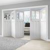 Bespoke Thrufold DX 1930's White Primed Glazed Folding 3+2 Door