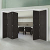 Five Folding Doors & Frame Kit - Soho 4 Panel 3+2 - Black Primed
