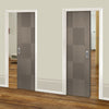 Apollo Chocolate Grey Unico Evo Pocket Doors - Prefinished