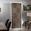 LPD Joinery Bespoke Fire Door, Apollo Chocolate Grey Flush - 1/2 Hour Fire Rated - Prefinished
