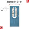 Premium Composite Front Door Set - Aprilla 2 Mirage Glass - Shown in Pastel Blue