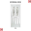 Premium Composite Front Door Set - Aprilla 2 Mirage Glass - Shown in Pastel Blue