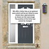 Premium Composite Front Door Set with One Side Screen - Aprilla 2 Seaton Glass - Shown in Slate Grey