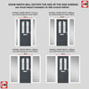 Premium Composite Front Door Set with Two Side Screens - Aprilla 2 Seaton Glass - Shown in Slate Grey