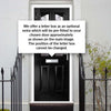 Premium Composite Front Door Set - Aprilla 2 Barite Glass - Shown in Black