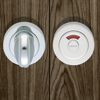 Image: European AQ11 Bathroom Turn & Release Bathroom Indicator Bolt - 3 Finishes