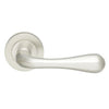 European AQ1 Stella Lever Latch Handles on Round Rose - 3 Finishes