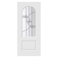 White PVC door on white background