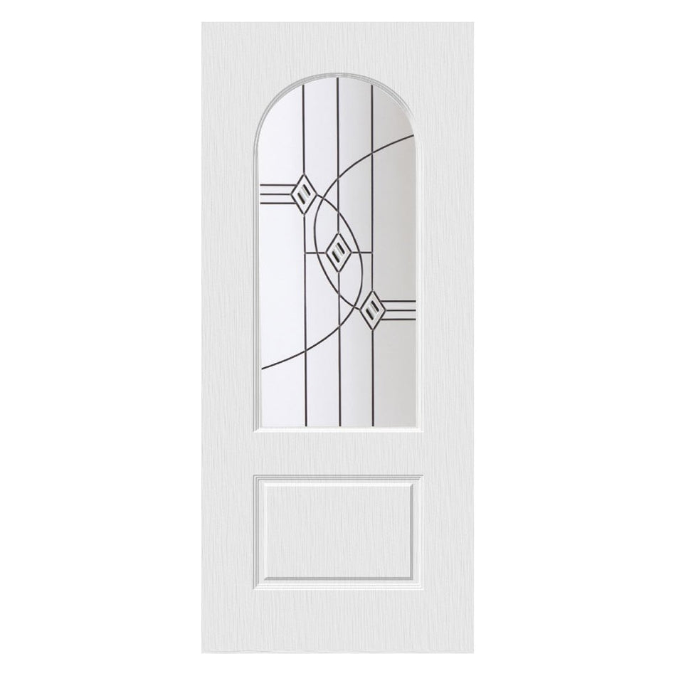 White PVC door on white background