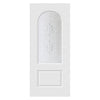 White PVC door on white background