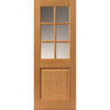 Oak Arden Single Evokit Pocket Door - Clear Glass