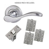 Ariel Door Handle Pack - Satin Chrome