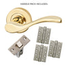 Ariel Door Handle Pack - Polished Brass