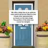 Premium Composite Front Door Set - Arnage 2 Sandblast Ellie Glass - Shown in Pastel Blue