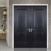 Arnhem 2 Panel Black Primed Door Pair