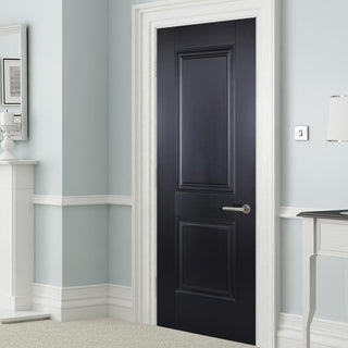 Image: Black colour interior door from LPD Joinery