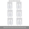 ThruEasi Room Divider - Arnhem 1 Pane 1 Panel Clear Glass White Primed Door with Single Side
