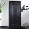 Arnhem 2 Panel Black Primed Fire Door - 1/2 Hour Fire Rated